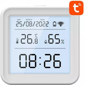 Gosund S6 Smart Wi-Fi Temperature and Humidity Sensor with LCD Display, Tuya Compatible