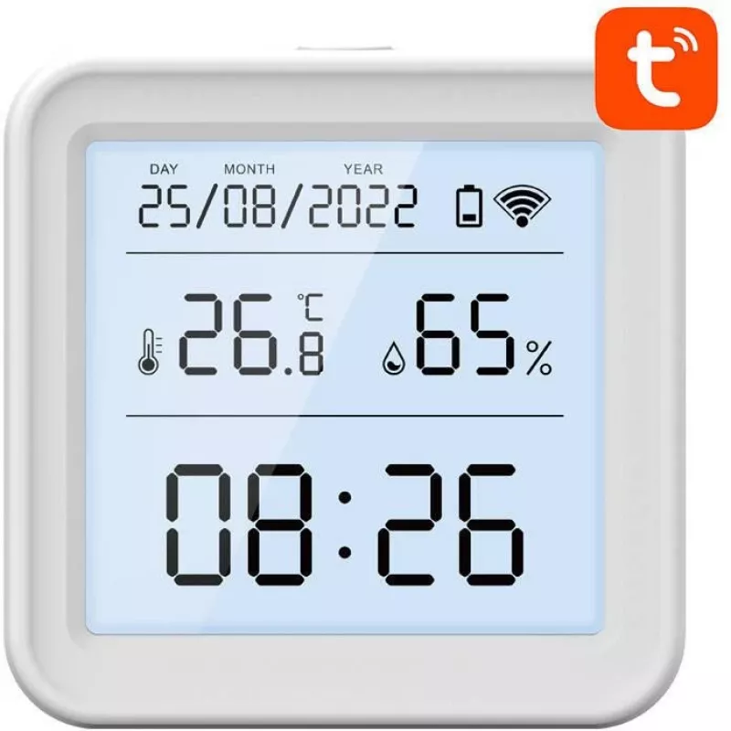Gosund S6 Smart Wi-Fi Temperature and Humidity Sensor with LCD Display, Tuya Compatible