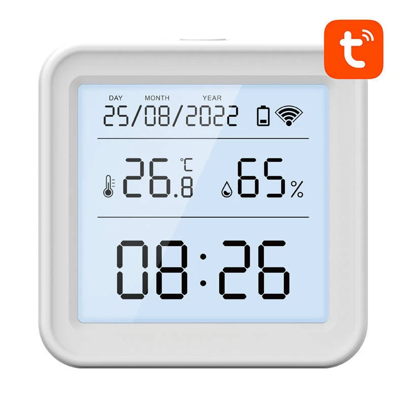 Gosund S6 Smart Wi-Fi Temperature and Humidity Sensor with LCD Display, Tuya Compatible