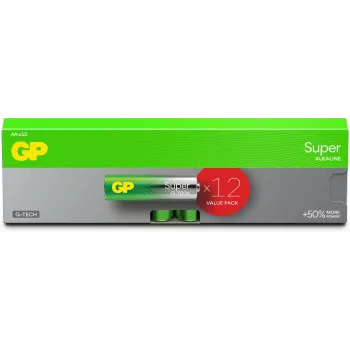 GP Batteries Super Alkaline AA Battery LR06 1.5V (GP15A) – 4 Pack