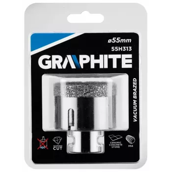 Graphite 55H313 19-Piece HSS-R Twist Drill Bit Set with Case, 1-10 mm, DIN 338, Black Oxide
