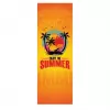 GRB GreenBlue GB183 Classic Beech Deck Chair with Enjoy The Summer Print