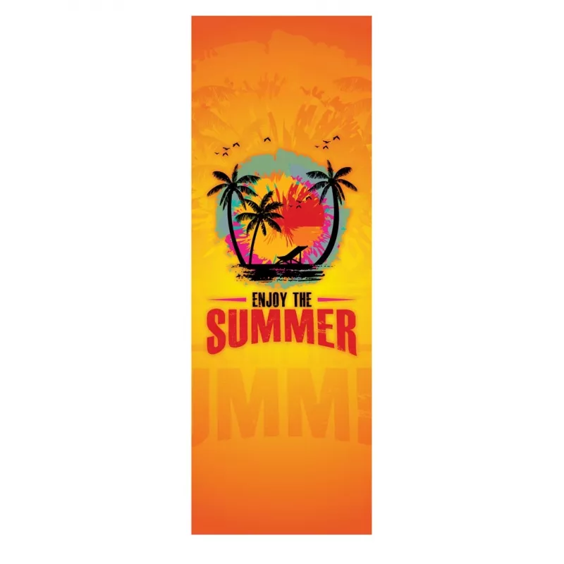 GRB GreenBlue GB183 Classic Beech Deck Chair with Enjoy The Summer Print