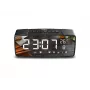 GRB Greenblue GB200 Bluetooth Clock Radio with FM, Temperature, Humidity, Alarm, Snooze, LED Display, Black/Grey