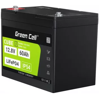Green Cell LFPGC12V60AH LiFePO4 Battery 12.8V 60Ah – UPS, Solar, Marine