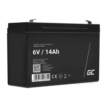 Green Cell Replacement Battery AGM34 6V 14Ah AGM Sealed Lead-Acid