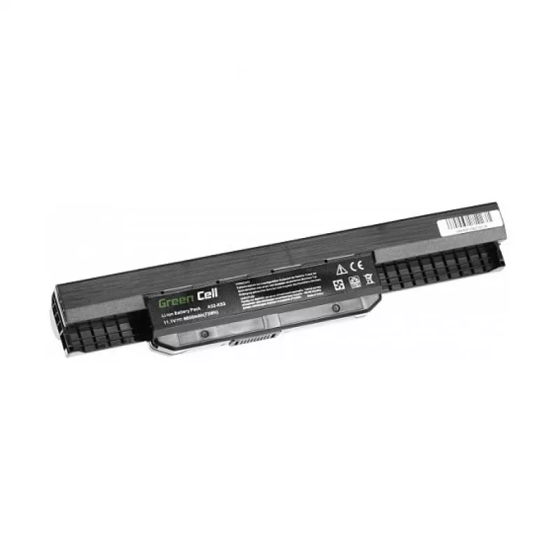Green Cell AS05 6-Cell Lithium-Ion Laptop Battery for Asus K53/X53/X54 Series - 11.1V, 5200mAh, 57.72Wh, Black