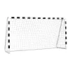 GREENMILL Football Goal 300x160x90 cm Powder-Coated Steel Black/White