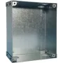 Grothe 55883 Galvanized Steel Electrical Connection Box IP44 Surface-Mounted 8 Knockout Entries 100x100x50mm