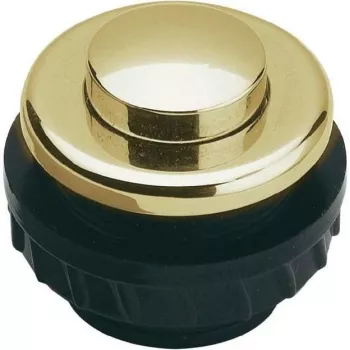 Grothe Protact Bell Push Button Brass Gold-Plated 62025