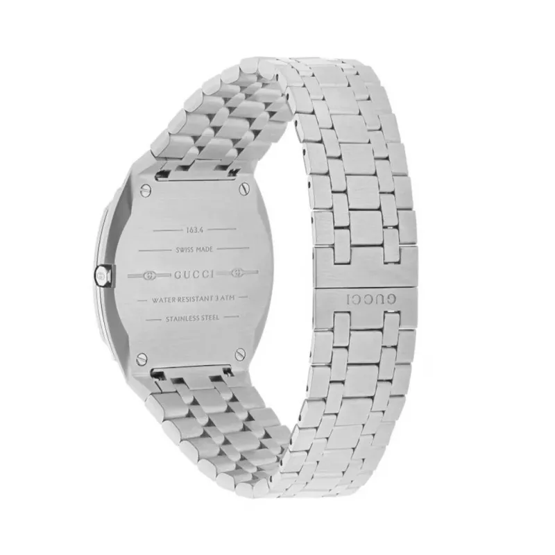 Gucci 25H Women's Quartz Watch YA163402 34mm Stainless Steel