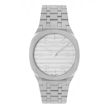 Gucci 25H Women's Quartz Watch YA163402 34mm Stainless Steel