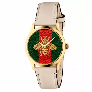 GUCCI G-Timeless Ladies Watch YA1264128 38mm Swiss Quartz Stainless Steel Silver Dial