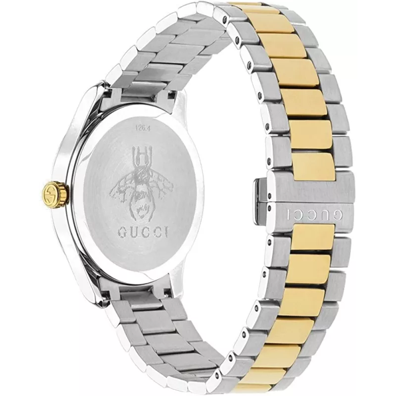 GUCCI G-Timeless Men's Quartz Watch YA1264075 38mm Stainless Steel Black Dial