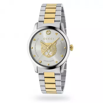 Gucci G-Timeless Men's Watch YA1264074 38mm Stainless Steel Silver Dial