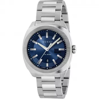 Gucci G-Timeless Men's Watch YA142303 41mm Stainless Steel Black Dial