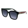 Gucci GG0034SN-002 Cat Eye Sunglasses Black Grey 54mm
