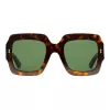 Gucci GG1111S-002 Women's Sunglasses Black Grey Square Acetate 54mm
