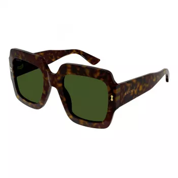 Gucci GG1111S-002 Women's Sunglasses Black Grey Square Acetate 54mm