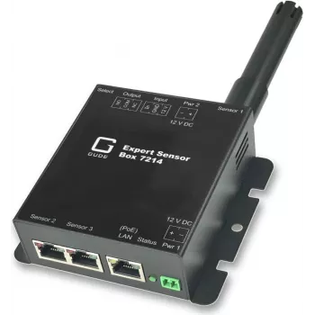 Güde Expert Sensor Box 7214-11 PoE Environmental Monitoring Unit, 2x Sensor Ports, Relay Output, Digital Input