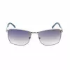GUESS GF00018-6008C Men's Rectangular Sunglasses - Black Frame Grey Tinted Lenses UV400