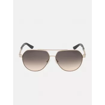 GUESS GF00033-5932F Women's Butterfly Sunglasses Brown Havana 59mm