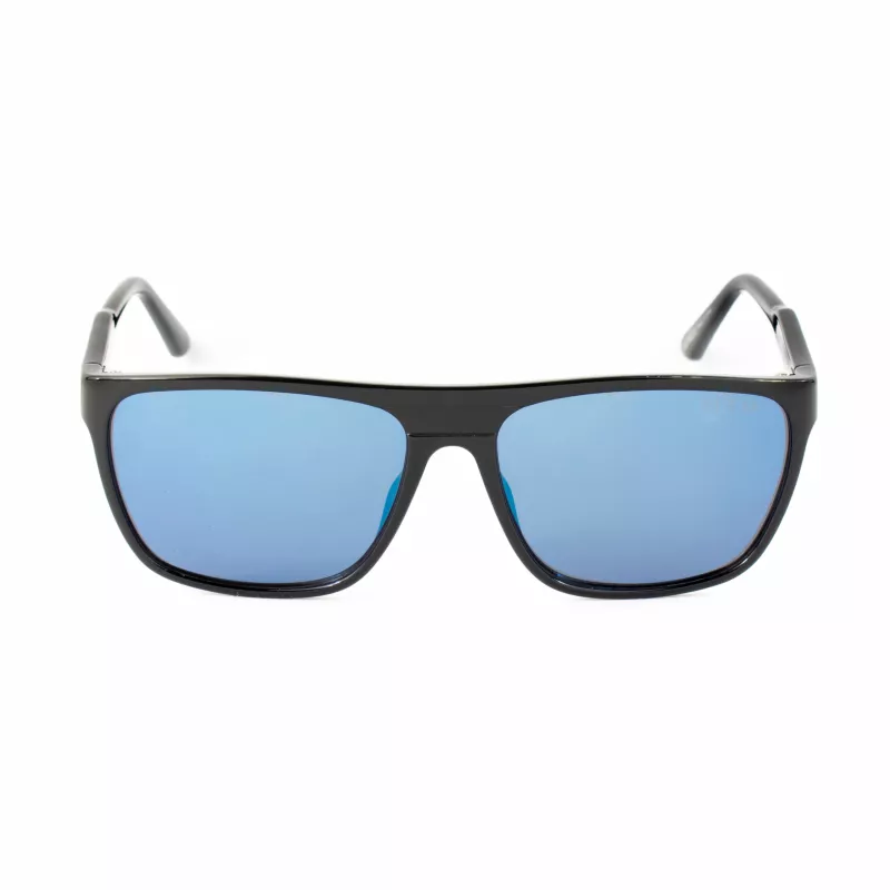 GUESS GF00048-5901C Men's Rectangular Sunglasses - Black Frame, Grey Lens