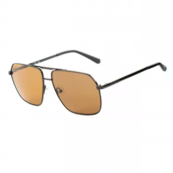 GUESS GF00060-6001E Men's Rectangular Sunglasses Black Smoke Tint 60/13/140 mm