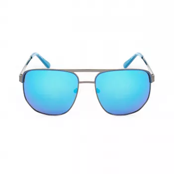 Guess GF00061-6106X Men's Sunglasses, Black Frame, Grey Lens, 61 mm