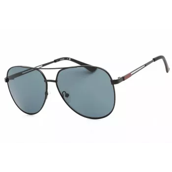 GUESS GF0231-02A Men's Rectangular Sunglasses - Black Frame Grey Lens 58mm