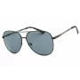 GUESS GF0231-02A Men's Rectangular Sunglasses - Black Frame Grey Lens 58mm