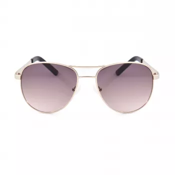 GUESS GF0408-6132F Women's Rectangular Sunglasses - Gradient Lens - 61/18/135 mm