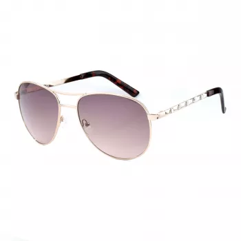 GUESS GF0408-6132F Women's Rectangular Sunglasses - Gradient Lens - 61/18/135 mm