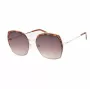 GUESS GF0410-5932F Women's Square Sunglasses - Shiny Black Frame, Smoke Gradient Lens, 59mm