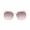 GUESS GF0410-5933F Women's Sunglasses - Shiny Black Frame, Gradient Smoke Lens, 59mm