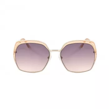 GUESS GF0410-5933F Women's Sunglasses - Shiny Black Frame, Gradient Smoke Lens, 59mm