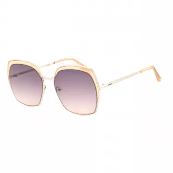 GUESS GF0410-5933F Women's Sunglasses - Shiny Black Frame, Gradient Smoke Lens, 59mm