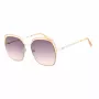 GUESS GF0410-5933F Women's Sunglasses - Shiny Black Frame, Gradient Smoke Lens, 59mm