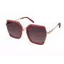 GUESS GF0418-5869T Women's Cat Eye Sunglasses - Shiny Black Frame, Smoke Gradient Lens, 58mm