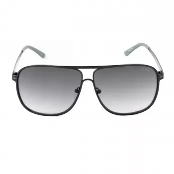 GUESS GF5025S-02B Men's Pilot Sunglasses - Black Frame, Smoke Grey Lens, 61mm
