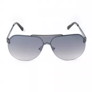 GUESS GF5053-0008F Men's Square Sunglasses - Black Frame Smoke Lens 58mm