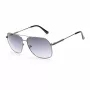 GUESS GF5079-6108B Men's Square Sunglasses - Shiny Black Frame, Smoke Gradient Lens, 61mm