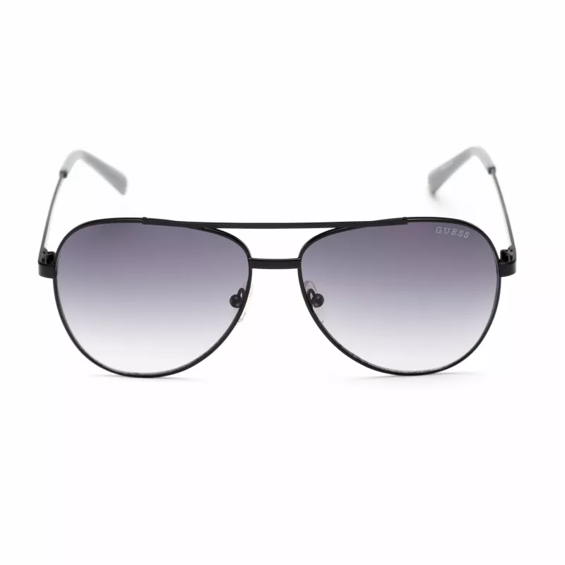 GUESS GF5117-5802B Men's Pilot Sunglasses - Black Frame Grey Gradient Lens 60/17/130 mm