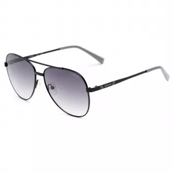 GUESS GF5117-5802B Men's Pilot Sunglasses - Black Frame Grey Gradient Lens 60/17/130 mm