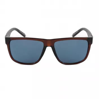 GUESS MAN Sunglasses GO00058-6145V Square Frame Shiny Black Smoke Lens 61mm