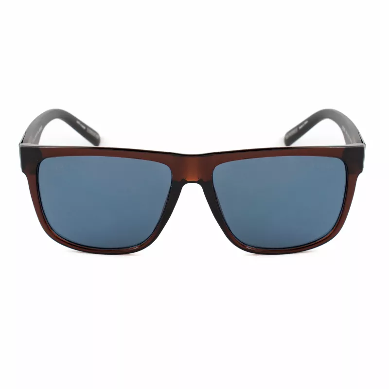 GUESS MAN Sunglasses GO00058-6145V Square Frame Shiny Black Smoke Lens 61mm