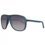 GUESS MAN Sunglasses GU6876-5991B Rectangular Black Frame Grey Lens 59mm