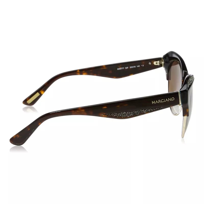 GUESS MARCIANO Women's Cat Eye Sunglasses GM0777-5552F Havana Brown Gradient 55mm