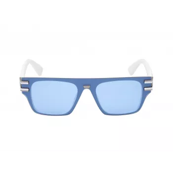 GUESS Men's Pilot Sunglasses GO00061-0021V Shiny Black Smoke Mirror