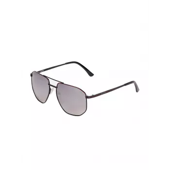 GUESS Men's Rectangular Sunglasses GF5122-6001C - Black Frame Smoke Lens 60mm